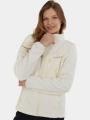 pulover polar pt. femei Fundango Shiloh Fleece Jacket alb 1