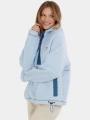 pulover cu gluga pt. femei Fundango Juniper Pile Jacket albastru deschis 1