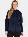 pulover polar pt. femei Fundango Zealand Plush Pile Jacket albastru inchis 1