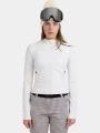 tricou cu maneci lungi, pentru sport pt. femei Fundango Flow Thermo Zip Up nisip 1
