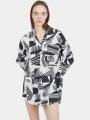 camasa cu maneci lungi pt. femei Fundango Athene Cover-up negru 1