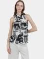 bluza pt. femei Fundango Myrto Sleeveless Shirt negru 1