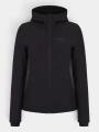 pulover cu gluga pt. femei Fundango Coreline Full-Zip Sweater negru 1