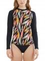 lycra cu maneci lungi pt. femei Fundango Joyce Long Sleeve Rashguard multicolor 1