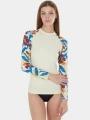 lycra cu maneci lungi pt. femei Fundango Joyce Long Sleeve Rashguard gri 1