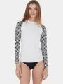 lycra cu maneci lungi pt. femei Fundango Joyce Long Sleeve Rashguard alb 1