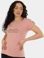 tricou cu maneci scurte pt. femei Fundango Lima II T-shirt roz 1