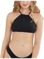 sutien bikini pt. femei Fundango Hogg High Neck Top negru 1