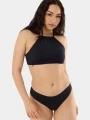 sutien bikini pt. femei Fundango Hogg High Neck Top negru 1