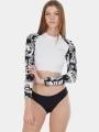 sutien bikini pt. femei Fundango Amelia Surf Top negru 1