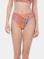 chiloti bikini pt. femei Fundango Sahara Mid Waist Full Bottom roz 1