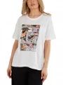 tricou cu maneci scurte pt. femei Fundango Nissa T-shirt alb 1