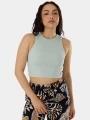 bluza tank pt. femei Fundango Naya Cropped Tank-T verde 1