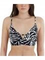 sutien bikini pt. femei Fundango Sahara V-neck Cami Top negru 1