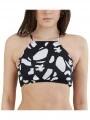 sutien bikini pt. femei Fundango Hogg High Neck Top negru 1