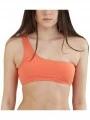 sutien bikini pt. femei Fundango Madison One Shoulder Top portocaliu 1