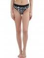 chiloti bikini pt. femei Fundango Sahara Mid Waist Full Bottoms negru 1