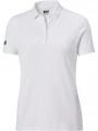 tricou cu guler pt. femei Helly Hansen W Crew Tech Polo alb 1