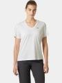 tricou pentru sport, cu maneci scurte pt. femei Helly Hansen W Salt Breeze V-Neck alb 1