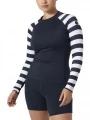 lycra cu maneci lungi pt. femei Helly Hansen W Waterwear Rashguard albastru inchis 1