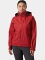 jacheta pentru navigatie pt. femei Helly Hansen W Crew Hooded Jacket 2.0 rosu 1