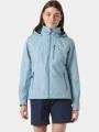 jacheta pentru navigatie pt. femei Helly Hansen W Crew Hooded Jacket 2.0 albastru deschis 1