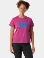 tricou cu maneci scurte pt. femei Helly Hansen W Hh Logo T-Shirt 2.0 magenta 1