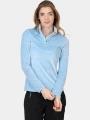 pulover polar pt. femei Spyder Shimmer Bug 1/2 Zip albastru deschis 1