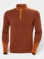 top lenjerie de corp pt. barbati Helly Hansen Lifa Merino Midweight 1/2 Zip portocaliu 1