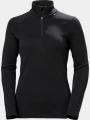 top lenjerie de corp pt. femei Helly Hansen W Lifa Merino Midw 1/2 Zip negru 1