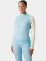 top lenjerie de corp pt. femei Helly Hansen W Lifa Merino Midw 1/2 Zip albastru deschis 1