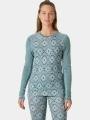 top lenjerie de corp pt. femei Helly Hansen W Lifa Merino Midw Gra Crew verde 1