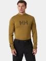 top lenjerie de corp pt. barbati Helly Hansen Lifa Merino Midw Logo oliv 1