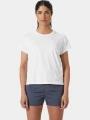 tricou cu maneci scurte pt. femei Helly Hansen W Shine Solen T-Shirt alb 1