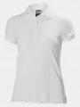 tricou cu guler pt. femei Helly Hansen W Crewline Polo alb 1