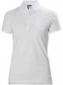 tricou cu guler pt. femei Helly Hansen W Crew Pique 2 Polo alb 1