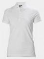 tricou cu guler pt. femei Helly Hansen W Crew Pique 2 Polo alb 1