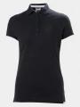 tricou cu guler pt. femei Helly Hansen W Crew Pique 2 Polo albastru inchis 1
