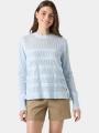pulover tricotat pt. femei Helly Hansen W Portofino Knit Sweater albastru deschis 1