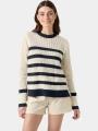 pulover tricotat pt. femei Helly Hansen W Portofino Knit Sweater albastru inchis 1