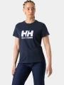 tricou cu maneci scurte pt. femei Helly Hansen W Hh Logo T-Shirt 3.0 albastru inchis 1