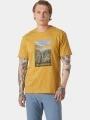 tricou cu maneci scurte pt. barbati Helly Hansen Massif Graphic T-Shirt galben 1