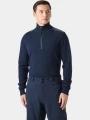 pulover tricotat pt. barbati Helly Hansen Afton Knitted 1/2 Zip albastru inchis 1