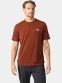 tricou cu maneci scurte pt. barbati Helly Hansen Skog Graphic T-Shirt portocaliu 1