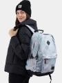 rucsac pt. femei Fundango Plain Backpack albastru deschis 1