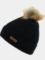 caciula cu mot pt. femei Fundango Merna Beanie negru 1