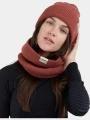 esarfa tubulara Fundango Tara Neckwarmer rosu 1