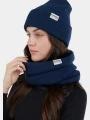 esarfa tubulara Fundango Tara Neckwarmer albastru inchis 1
