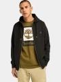 pulover cu gluga pt. barbati Timberland Brushed Back Full Zip Hoodie negru 1