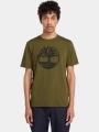 tricou cu maneci scurte pt. barbati Timberland Tree Logo Short Sleeve Tee oliv 1